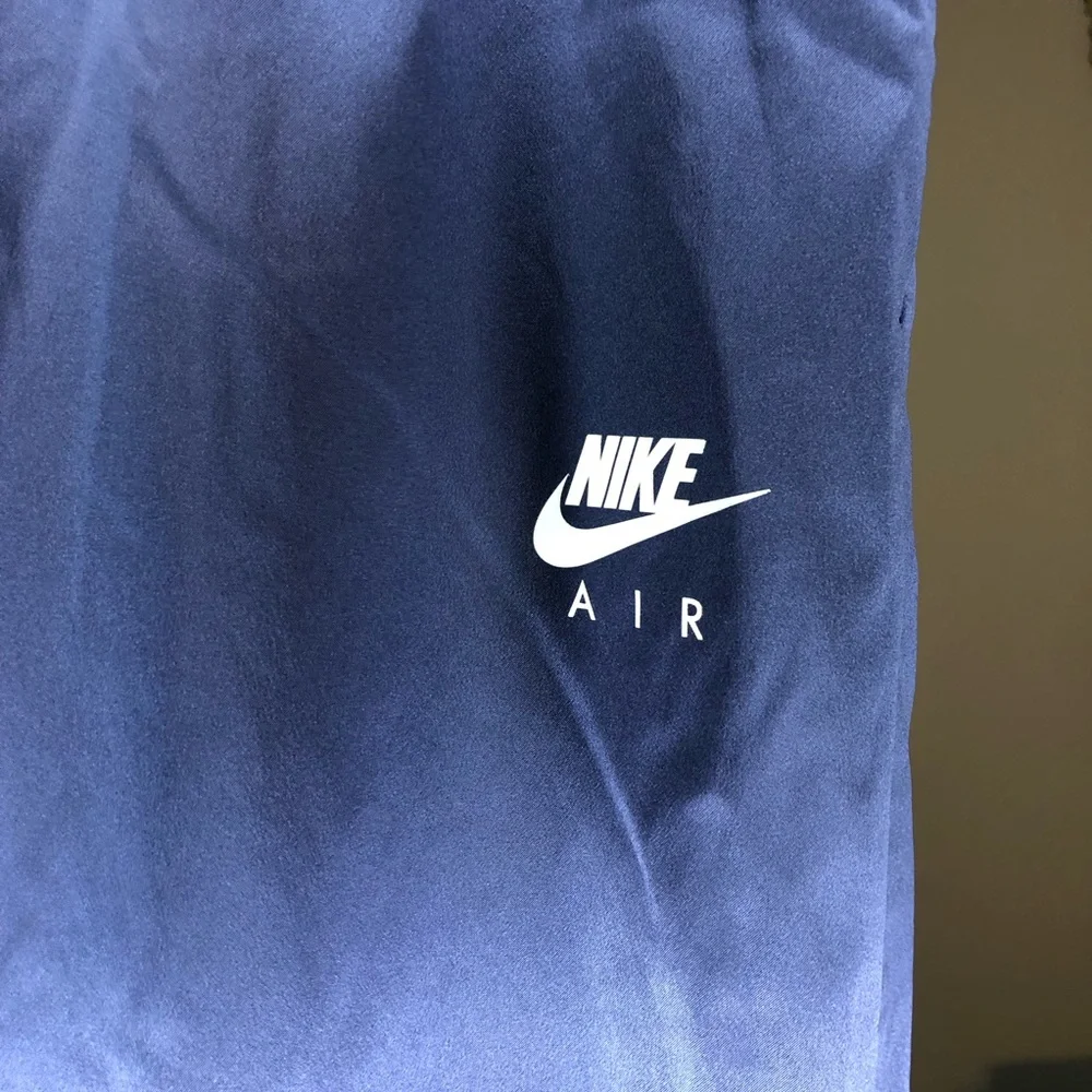 Nike Air Shiny Dark Purple Joggers Size Medium with Pockets - Picture 3 of 5